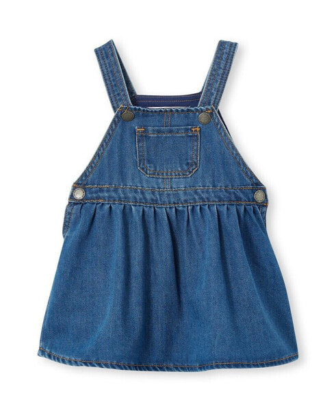 Baby Girls Lara Denim Pinafore Dress