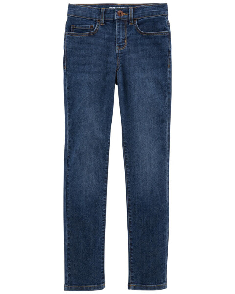 Kid Dark Blue Wash Skinny-Leg Jeans 7S