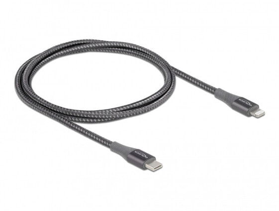 Delock 86631 - 1 m - Lightning - USB A - Male - Male - Grey