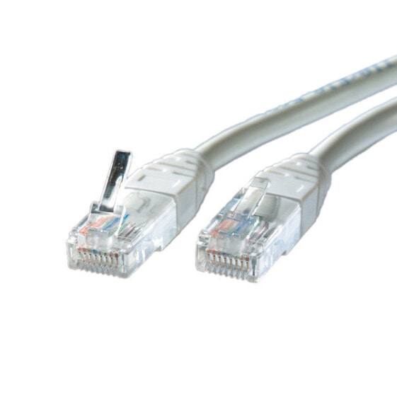 ROLINE UTP Patch Cord Cat.5e - grey 1 m - 1 m - Cat5e - U/UTP (UTP) - RJ-45 - RJ-45