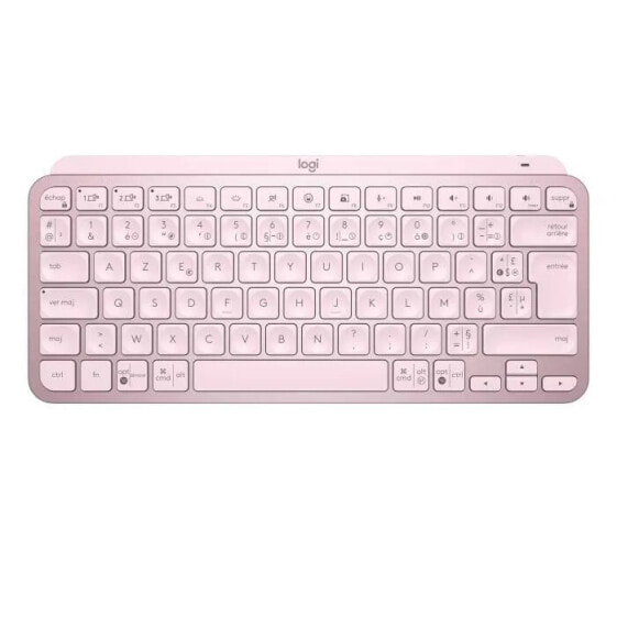 Logitech Wireless Keyboard - MX Keys Mini - PINK - Kompakt, Bluetooth, Hintergrundbeleuchtung fr MAC, iOS, Windows, Linux, Android