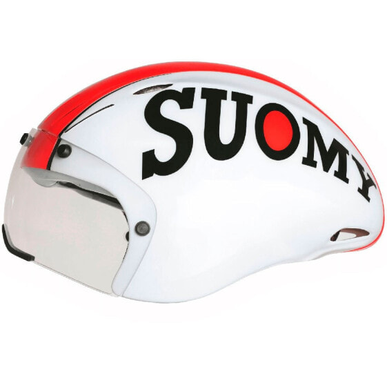 Шлем велосипедный защитный SUOMY GT-RS CRONO Бело-красный 54/61см