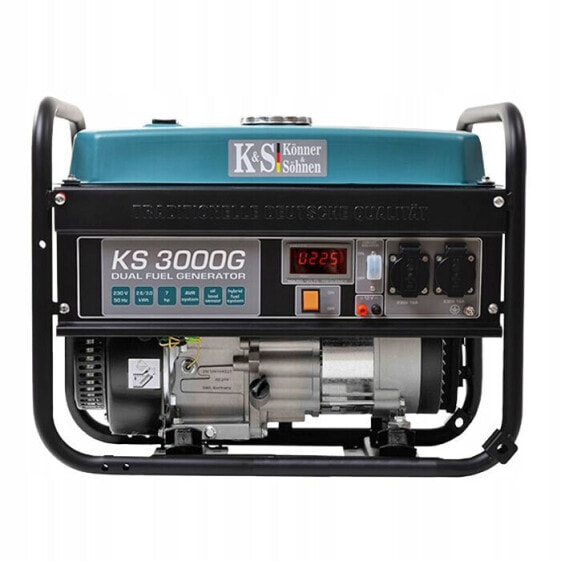 Генератор Könner & Söhnen KS 3000 G (Бензин/СУГ) 2,6 кВт 230 В - гибридная мощность для надежного энергоснабжения