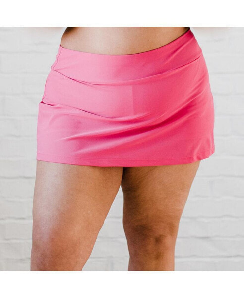 Plus Size Short Swim Skort