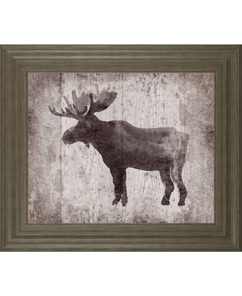 Wildness Iv-Timber by Sandra Jacobs Framed Elk Print Wall Art - 22" x 26"