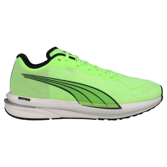 Puma Velocity Nitro Running Mens Green Sneakers Athletic Shoes 19459611