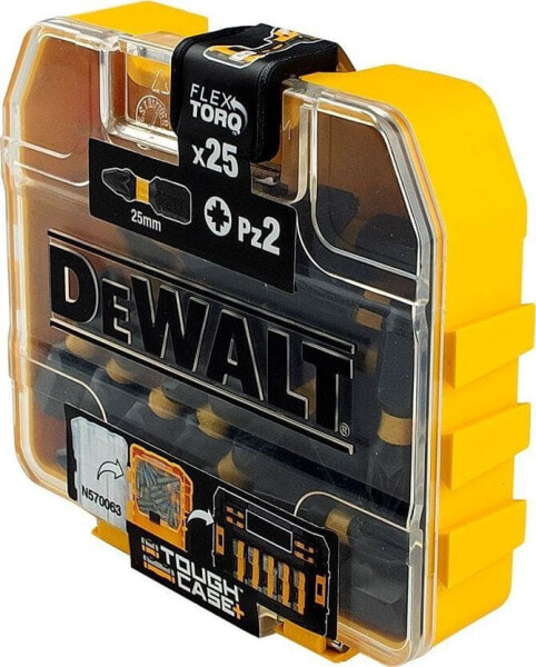 Dewalt zestaw bitów udarowych 1/4" PZ2 x 25mm Extreme Impact 25 sztuk opakowanie Tic-tac (DT70556T-QZ)