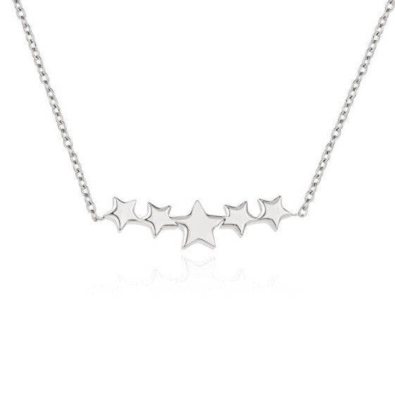 Beautiful steel necklace Stars VEDN0329S