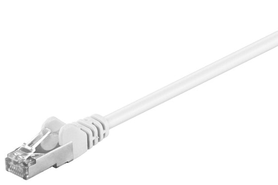 Wentronic CAT 5e Patch Cable - F/UTP - white - 10m - 10 m - Cat5e - F/UTP (FTP) - RJ-45 - RJ-45