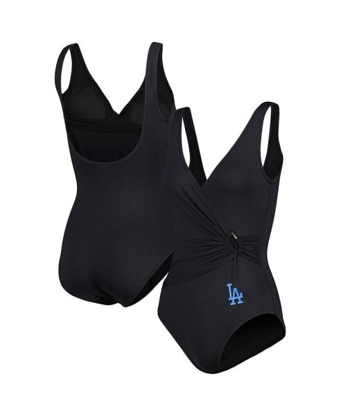 Women's Black Los Angeles Dodgers Pearl Clara One-Piece Swimsuit