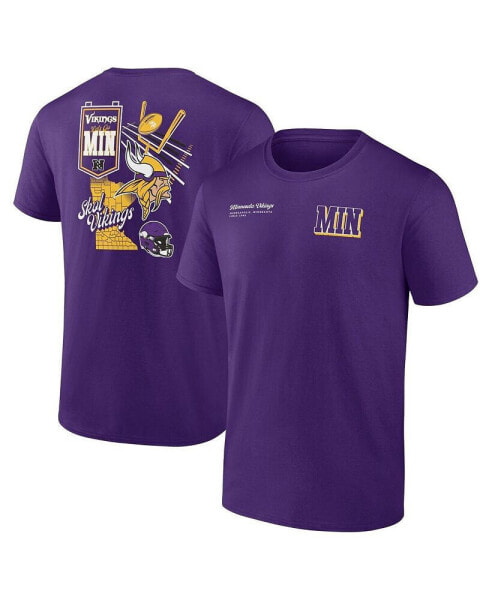 Men's Purple Minnesota Vikings Split Zone T-Shirt