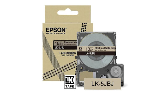 Epson LK-5JBJ - Beige - Black - Thermal transfer - Matte - LabelWorks LW-C410 - 1.8 cm