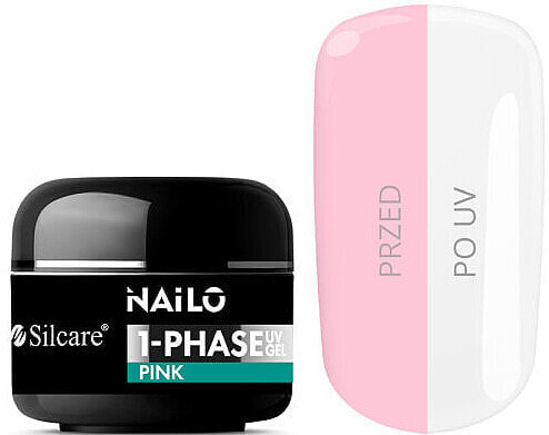 UV-Nagelgel leicht rosa - Silcare Nailo 1-Phase Gel UV Pink 50 g