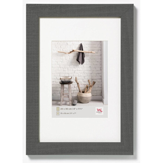 Walther HO130D - Wood - Grey - Single picture frame - Wall - 13 x 18 cm - Rectangular