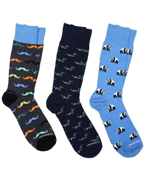 Unsimply Stitched 3Pk Crew Socks Men's