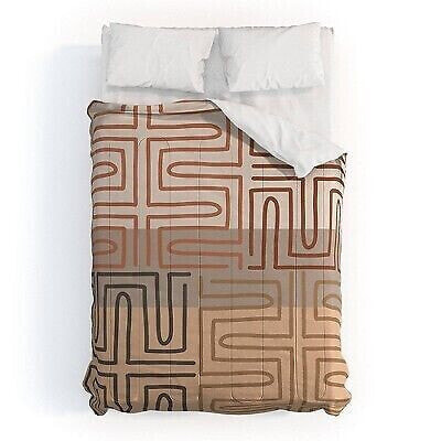 Queen Iveta Abolina Bouvier Comforter Set Brown - Deny Designs
