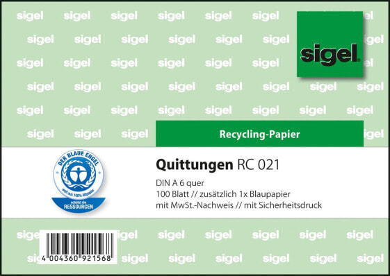 Sigel RC021 - 100 sheets - A6 q - Green