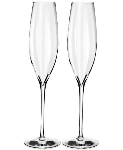 Waterford Optic Flute 8 oz, Set of 2