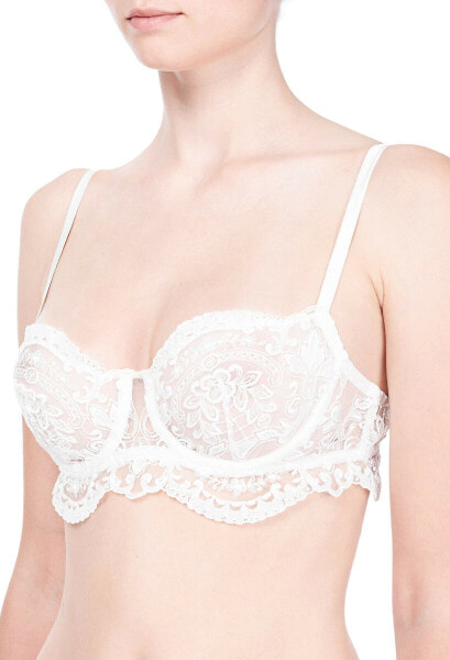 I.D.Sarrieri 274100 Womens Lace White Pearl Underwired Bra Size 38B