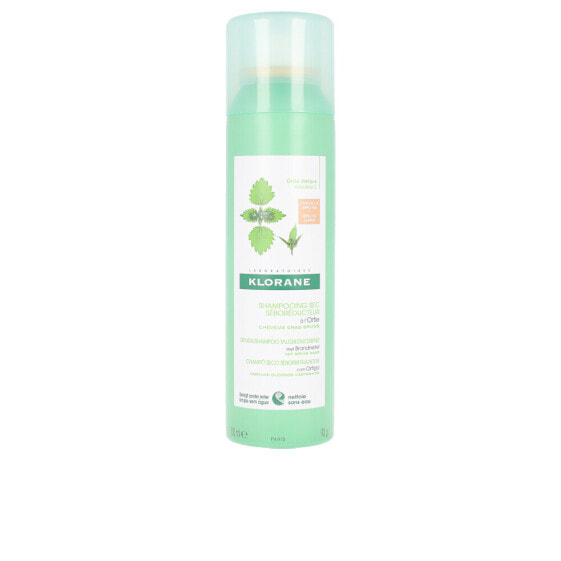 Klorane Dry Shampoo with Тettle Сухой шампунь с экстрактом крапивы для очищения волос и регуляции жирности кожи головы, для брюнеток 150 мл