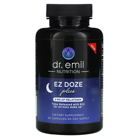 Dr. Emil Nutrition, EZ DOZE Plus Melatonin, 60 капсул