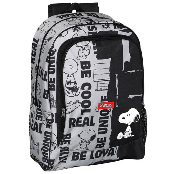 Рюкзак стильный PERONA Grunge 42 см Snoopy Black/Grey