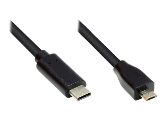 Good Connections GC-M0121 - 0.5 m - Micro-USB B - USB C - USB 2.0 - Black
