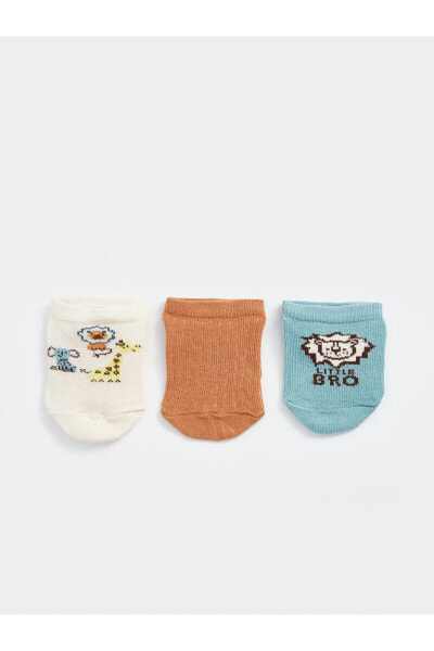 Носки для малышей LC WAIKIKI Беби LCW с рисунком 3 шт.