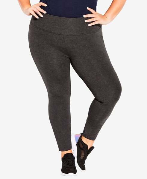 Plus Size Legging Pima High Rise Petite Length Pant