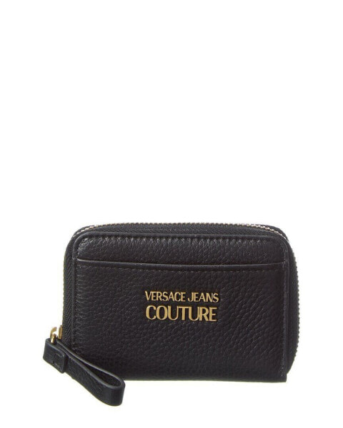 Джинсы мужские Versace Jeans Couture Range Metal Lettering Leather Wallet черные