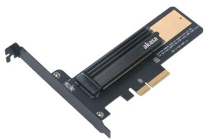 Akasa AK-PCCM2P-02 - PCIe - M.2 - PCIe 2.0 - Black,Gold - PC - Passive