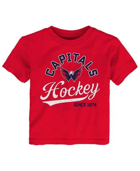 Toddler Boys and Girls Red Washington Capitals Take The Lead T-shirt