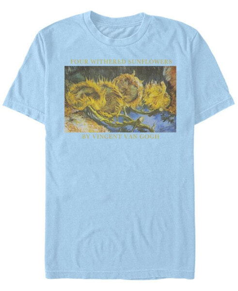 Men's Withered Sunflowers Short Sleeve Crew T-shirt