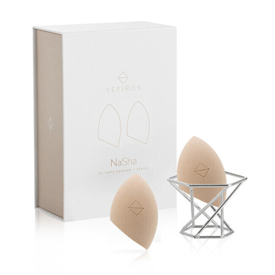 NaSha makeup sponge set 3, 2 pcs + stand