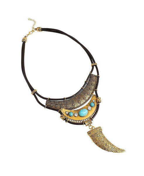 Women's Horn Statement Necklace