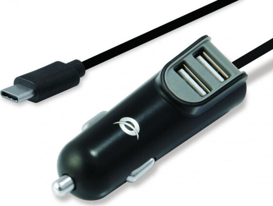 Зарядное устройство для телефона в автомобильת Conceptronic Jednoczęściowa 2x USB-A 2.4 A (CARDEN05B)