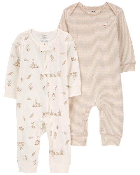 Baby 2-Pack Jumpsuits NB