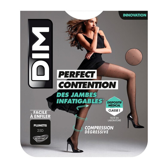 DIM PARIS Perfect Contention 25 Deniers Plumtis Compression Tights