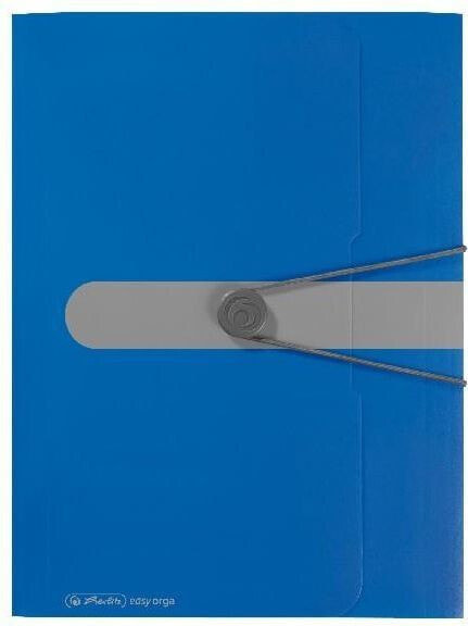 Рисовая папка с резинкой HERLITZ A4 синяя