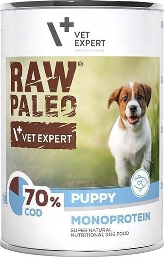 VetExpert VetExpert Raw Paleo Dorsz Puppy Can 400g