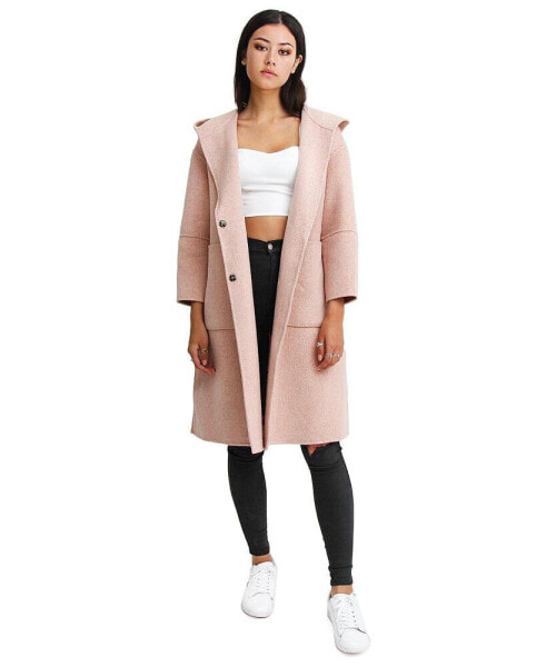 Women Walk This Way Wool Blend Oversized Coat