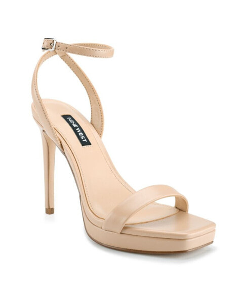 Women's Zadie Square Toe Stiletto Heel Dress Sandals