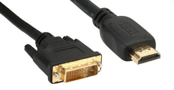 InLine HDMI zu DVI Adapter Kabel High Speed, vergoldet, schwarz - 2m