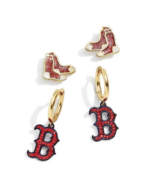 Women's Boston Red Sox 2-Pack Earrings Set