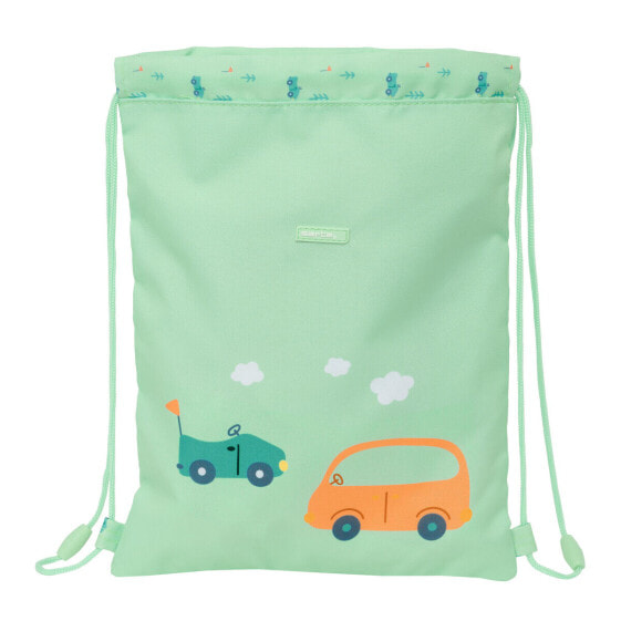 Детский рюкзак-школьный Safta Coches Зеленый 26 x 34 x 1 см.
