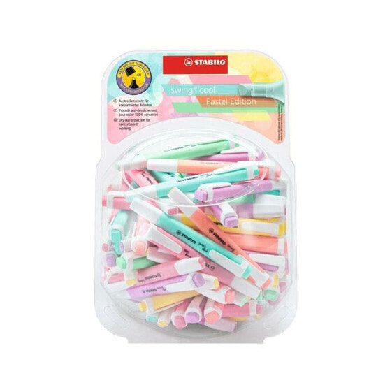 Fluorescent Marker Set Stabilo Swing Cool 100 Pieces