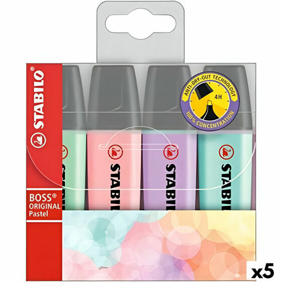 Набор фломастеров STABILO Boss Multicolour (5 штук)
