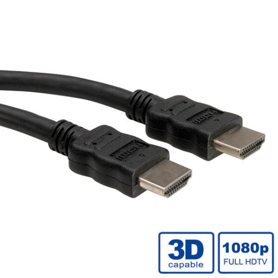 ROLINE Rotronic 3m HDMI - 3 m - HDMI Type A (Standard) - HDMI Type A (Standard) - 3D - 10.2 Gbit/s - Black