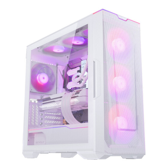 Phanteks Eclipse G500A D-RGB Midi-Tower Tempered Glass - matt weiß - Mini tower - ATX