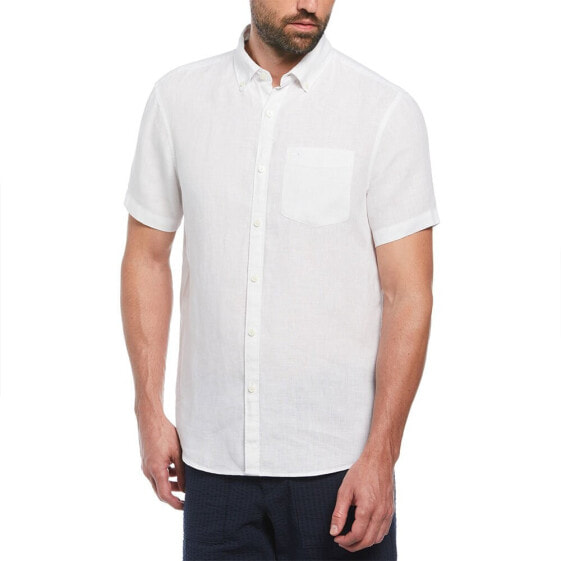 ORIGINAL PENGUIN Delave Linen With Pocket short sleeve shirt